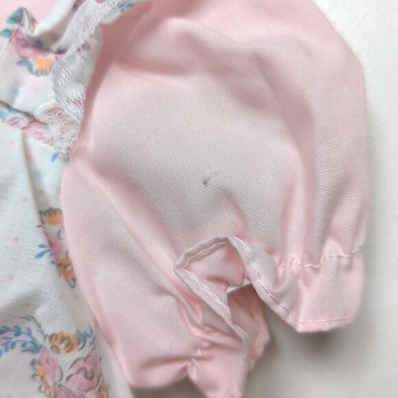 Vintage Cradle Togs Outfit Baby Girls Size 6-9m Pink Floral Bloomers - Picture 4 of 5
